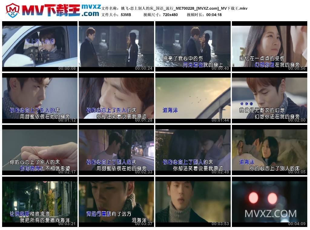 姚飞-恋上别人的床_国语_流行_ME700228